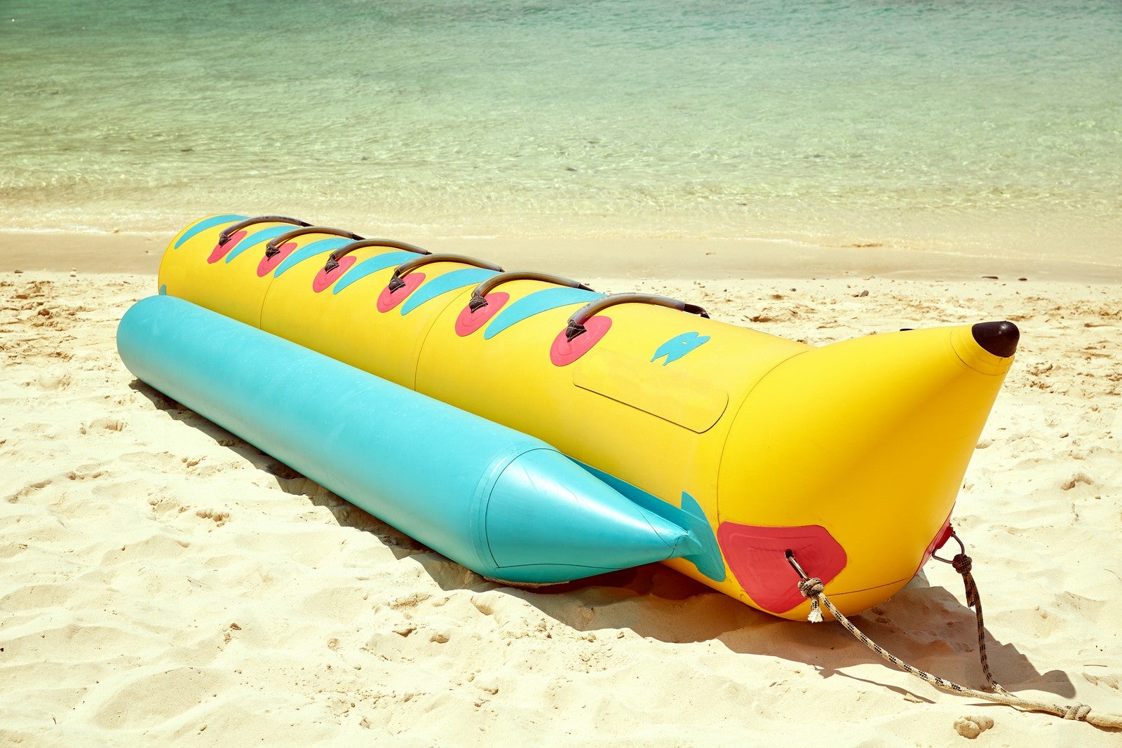 Enjoy summer vacation with Banana Boat in Boracay Island, Aklan, Philippines