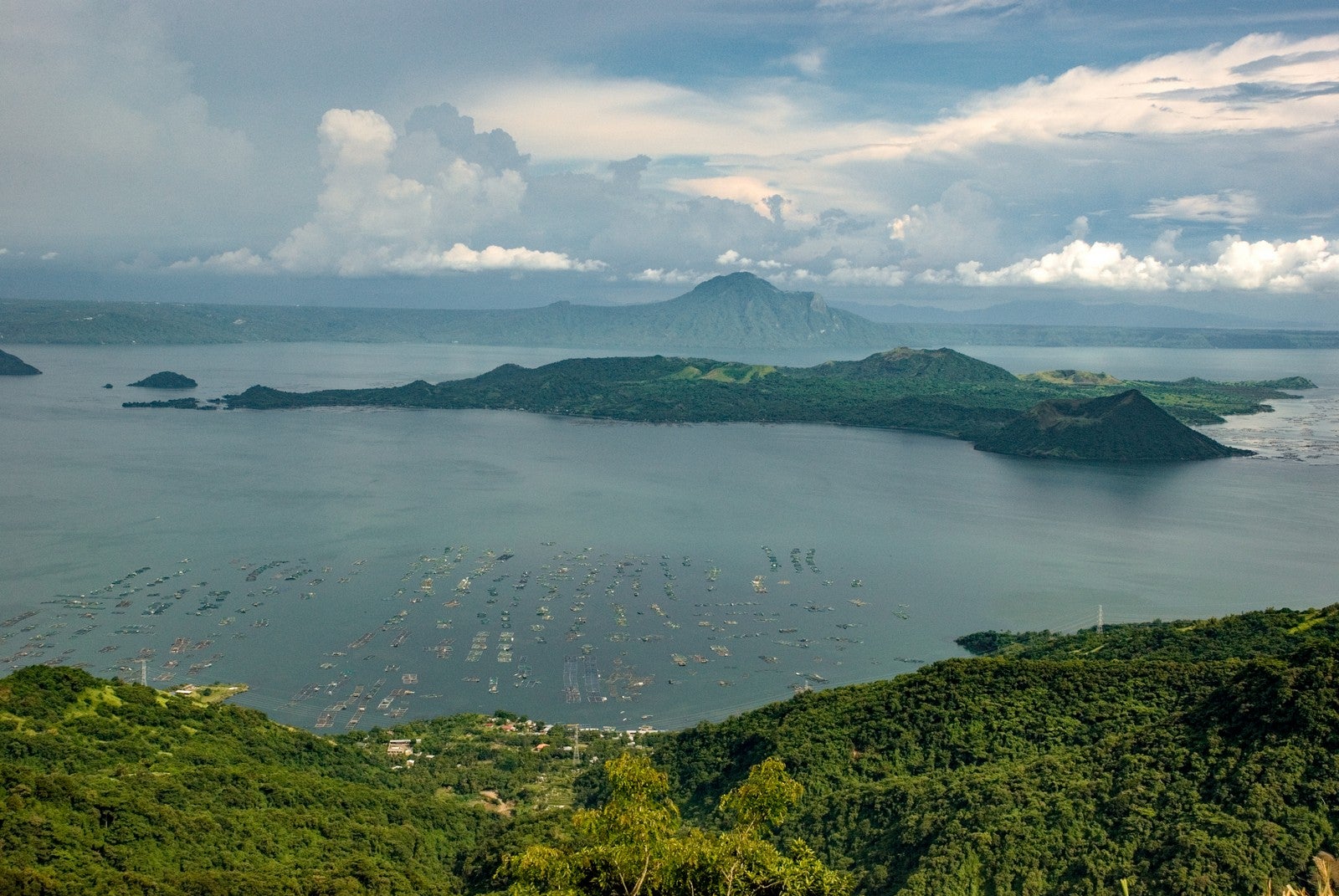 Overlooking view of Taal Lake and Taal Volcano
