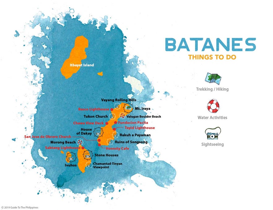 Guide to the Philippines' map of things to do in Batanes Guide to the Philippines' map of things to do in Batanes