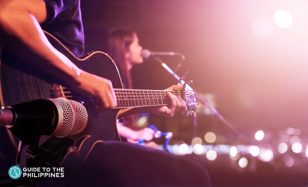 Live music at a nightclub in the Philippines