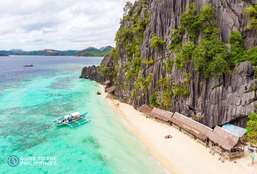 Banol Beach in Coron, Palawan, Philippines Banol Beach in Coron, Palawan, Philippines