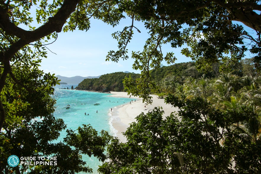 Malcapuya Beach in Coron, Palawan, Philippines Malcapuya Beach in Coron, Palawan, Philippines