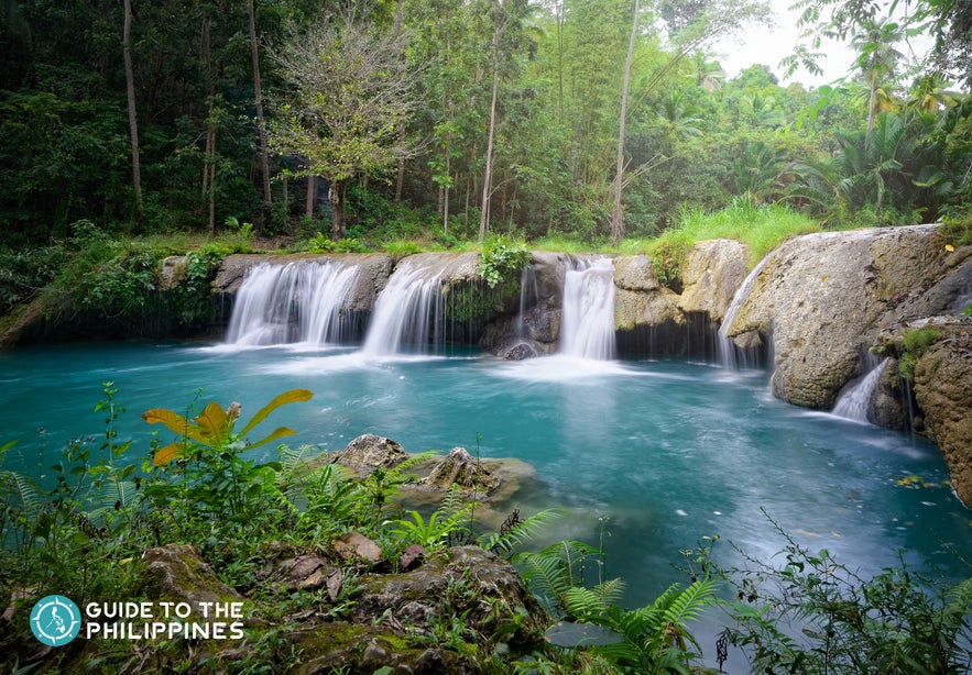 Cambugahay Falls in Siquijor, Philippines Cambugahay Falls in Siquijor, Philippines