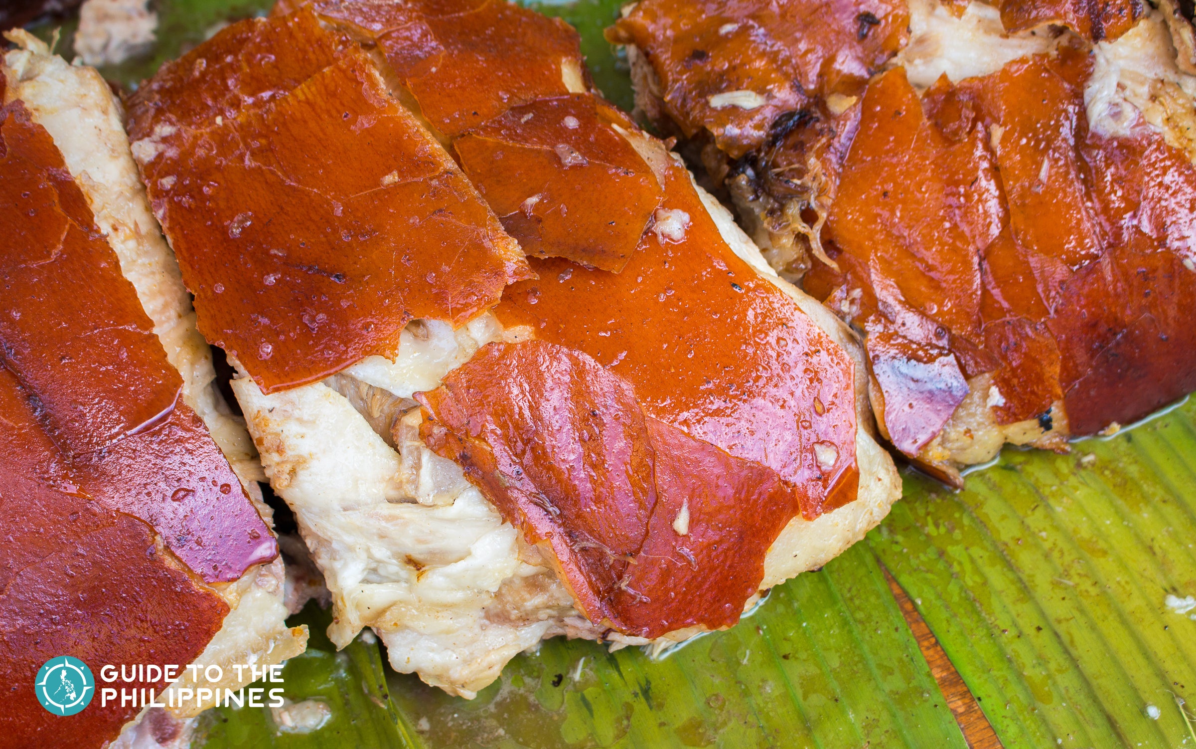 Cebu's lechon chopped, and served in a restaurant