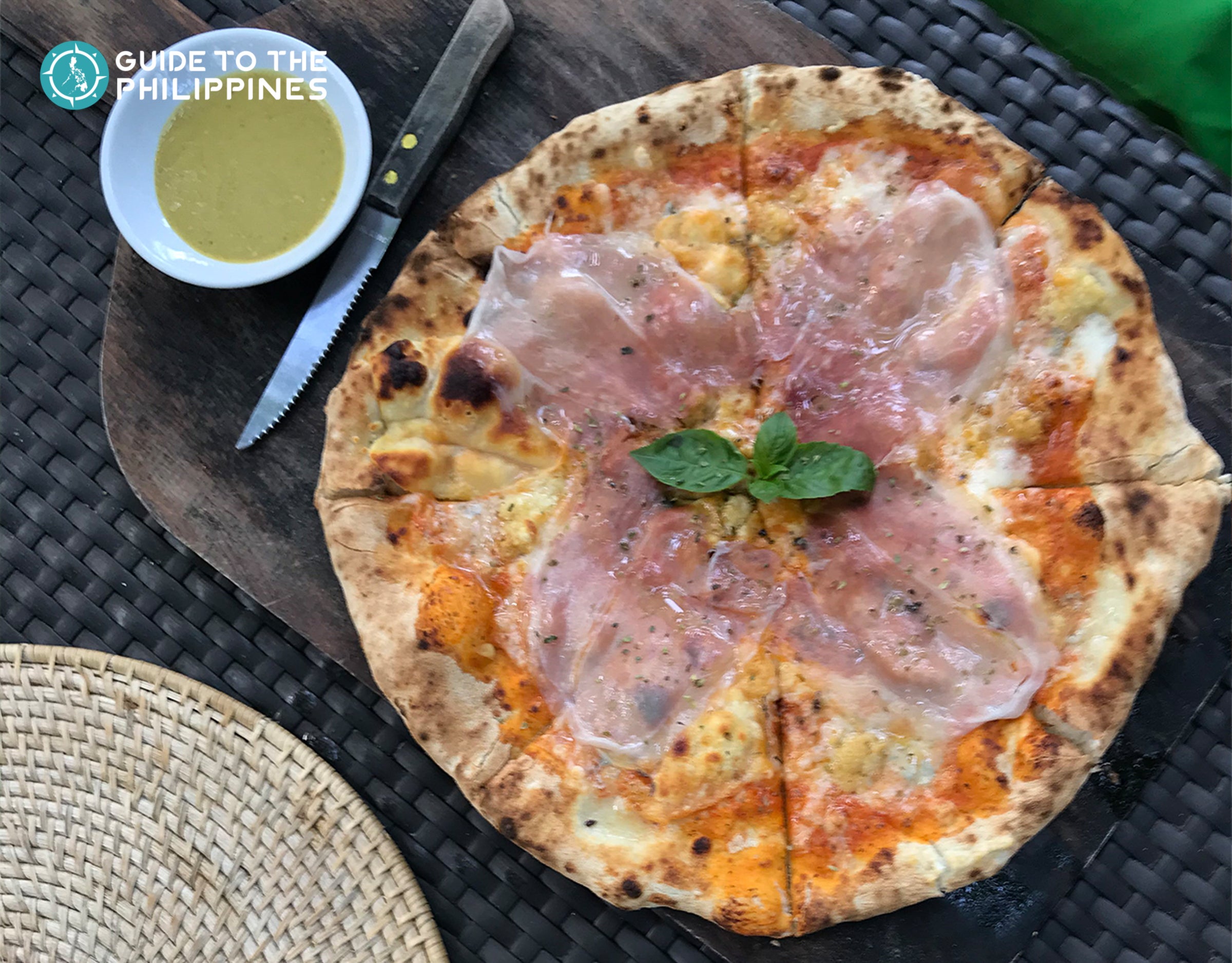 Kermit Restaurant and Pizzeria's Famous Pizza with Parma Ham