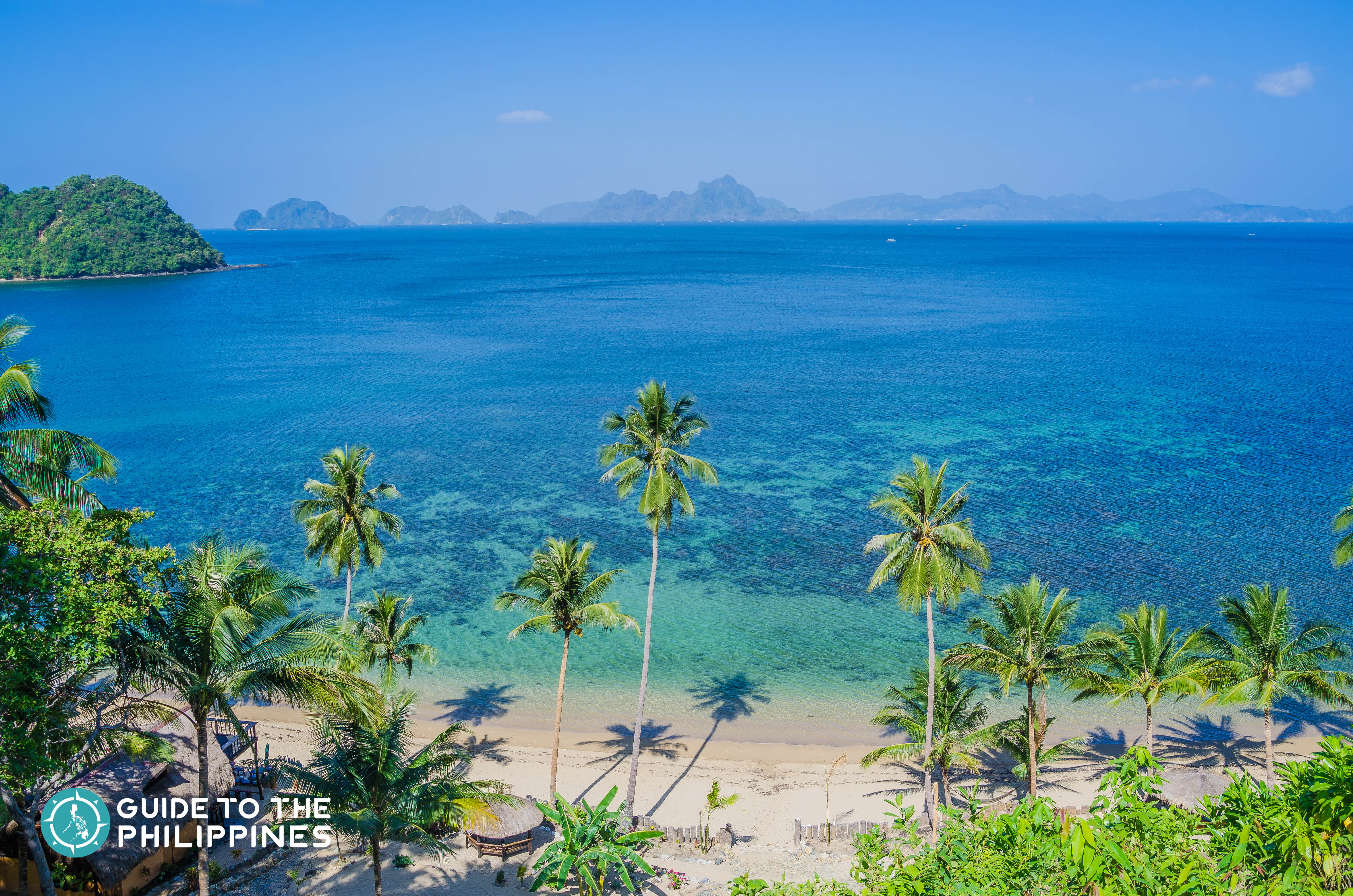 Beautiful stretch of beach in Corong-Corong, El Nido