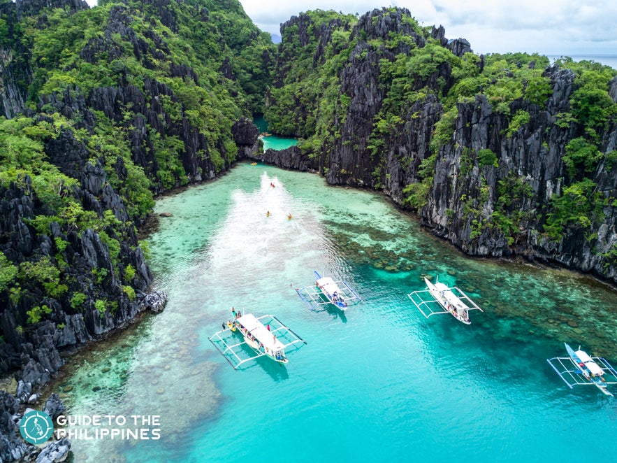Big Lagoon in El Nido, Palawan Big Lagoon in El Nido, Palawan