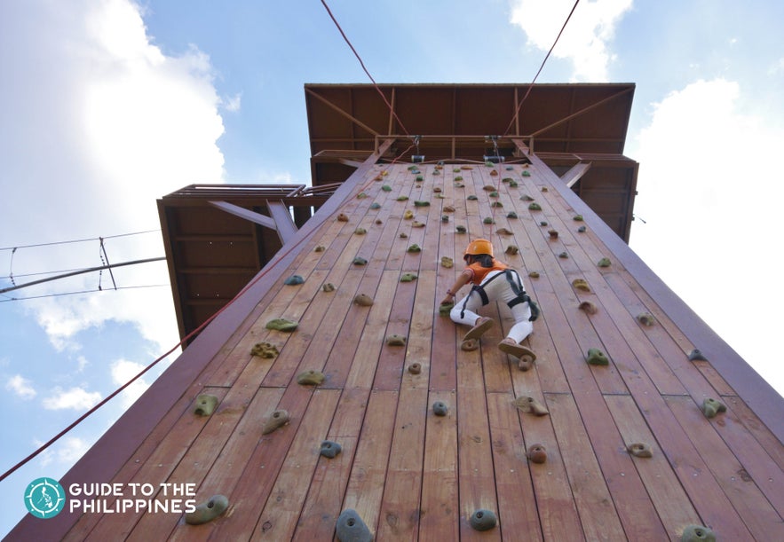 Wall Climbing in Sandbox in Porac, Pampanga Wall Climbing in Sandbox in Porac, Pampanga