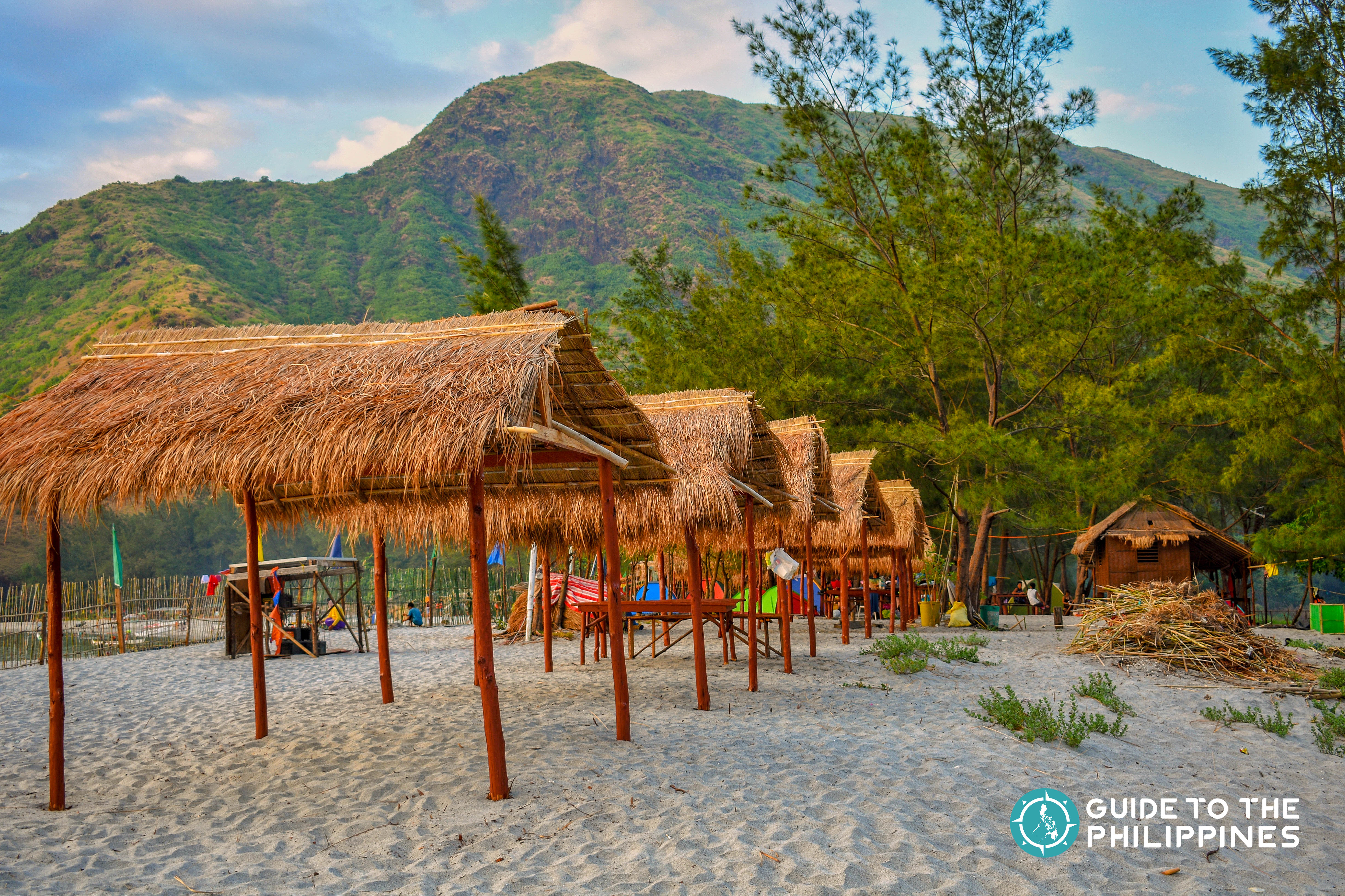 Camp area in Anawangin Cove