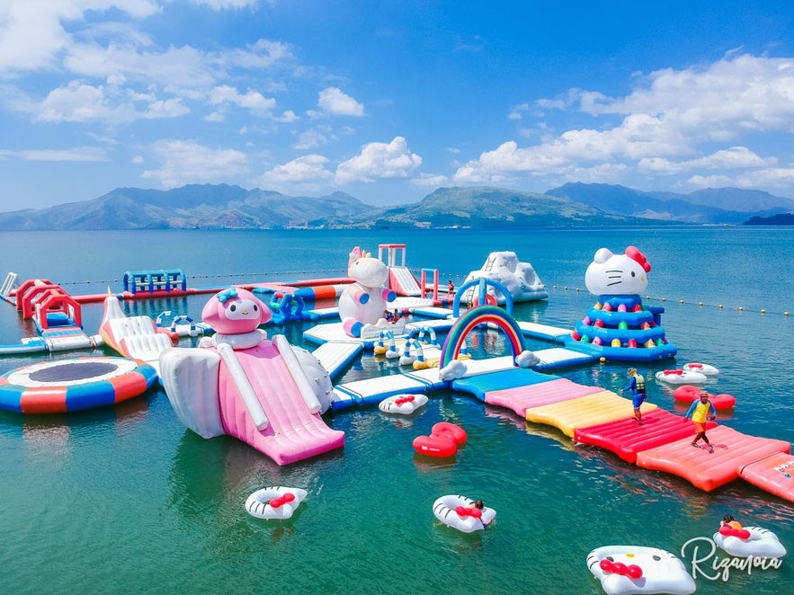 Inflatables area at Inflatable Island in Zambales Inflatables area at Inflatable Island in Zambales