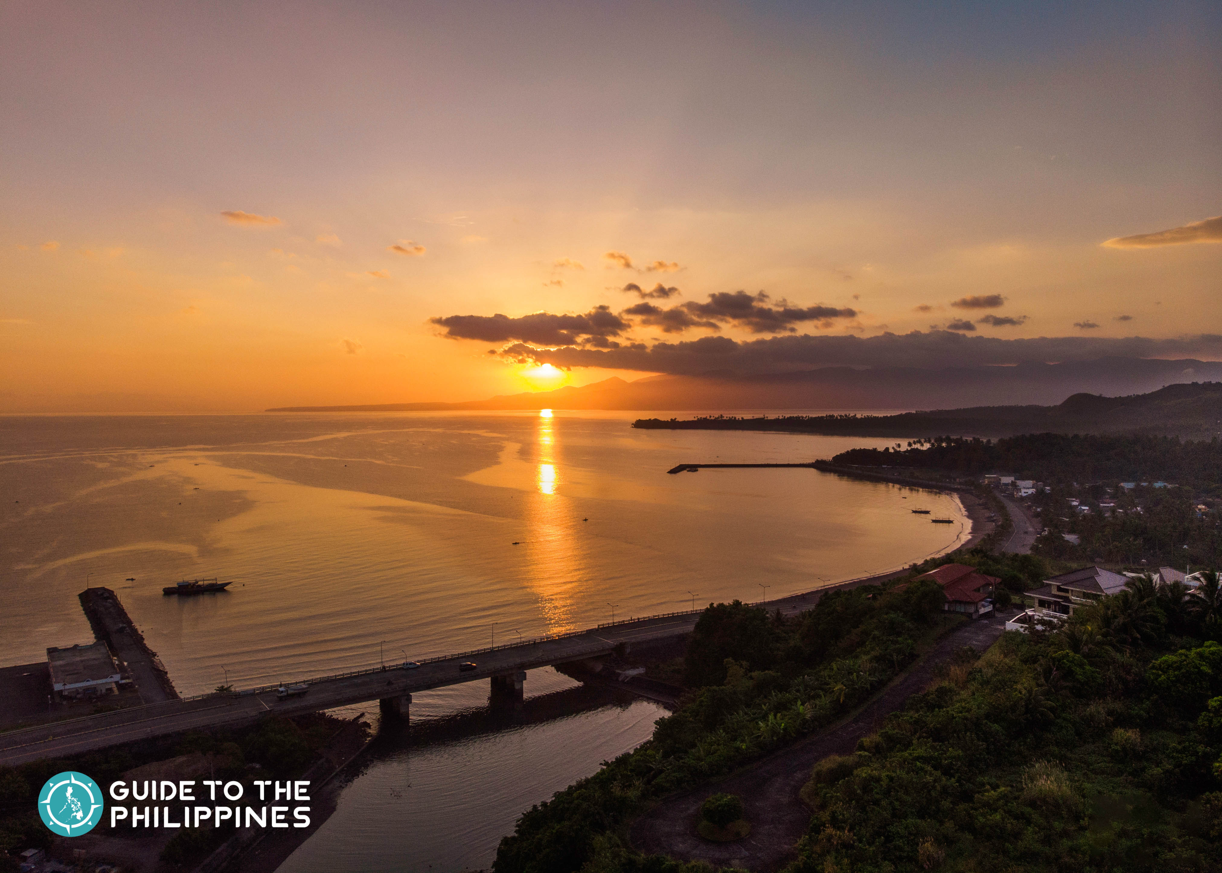Sunset view alongside the Legazpi Boulevard in Albay