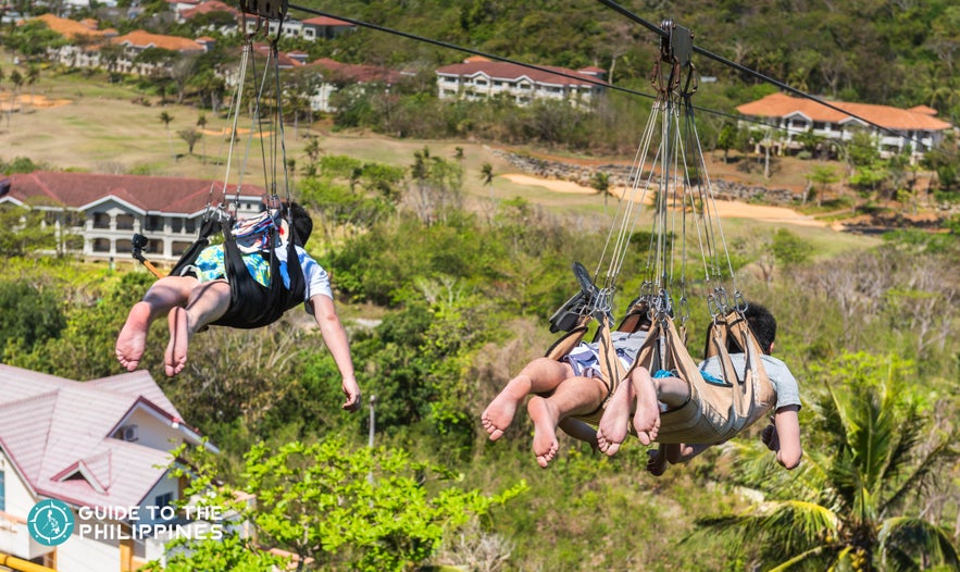 长滩岛滑索体验 长滩岛滑索体验