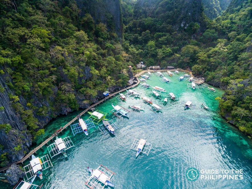 Coron, Palawan is accessible via flights or ferry Coron, Palawan is accessible via flights or ferry