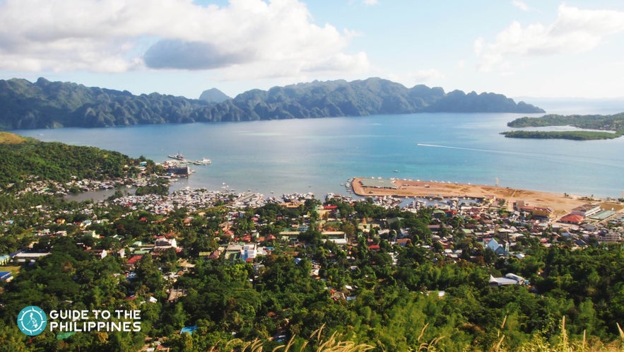 View of Coron Town from Mt. Tapyas Hills in Coron, Palawan View of Coron Town from Mt. Tapyas Hills in Coron, Palawan