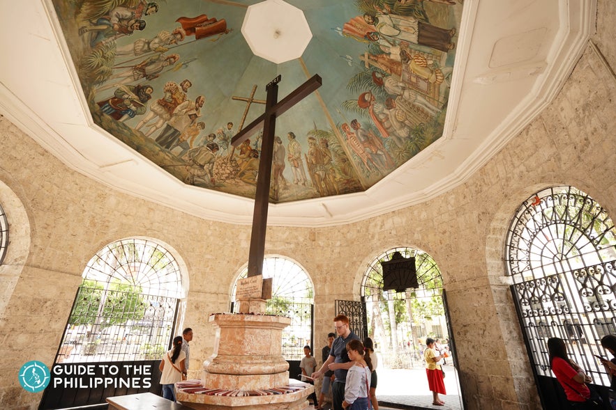 Magellan's Cross, one of the historic sites in Cebu Magellan's Cross, one of the historic sites in Cebu