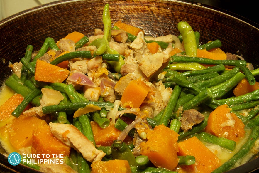 Local food called pinakbet, a mix of vegetables cooked in fermented shrimp paste Local food called pinakbet, a mix of vegetables cooked in fermented shrimp paste