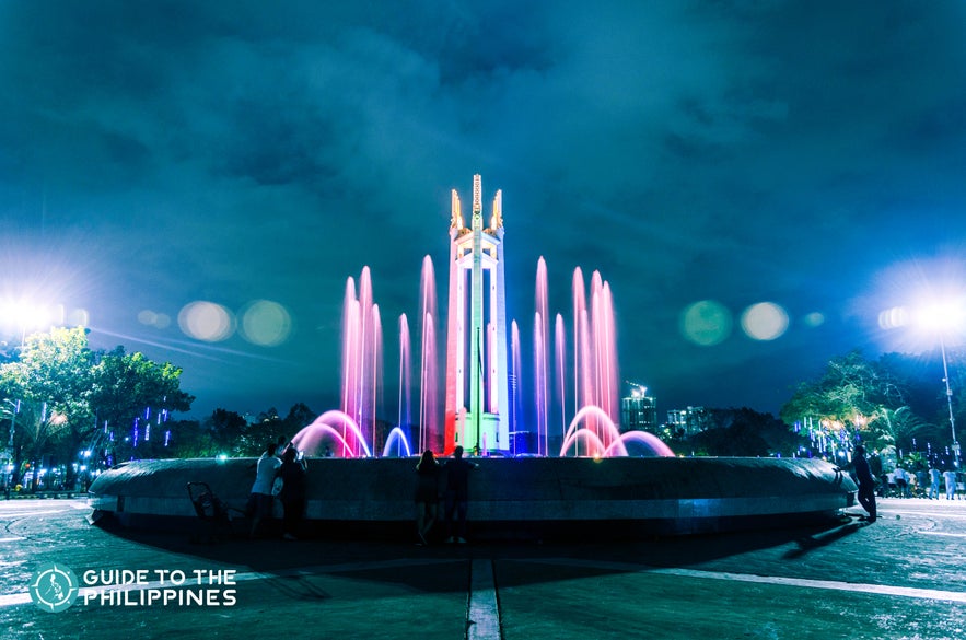 Fountain at Quezon City Memorial Circle Fountain at Quezon City Memorial Circle
