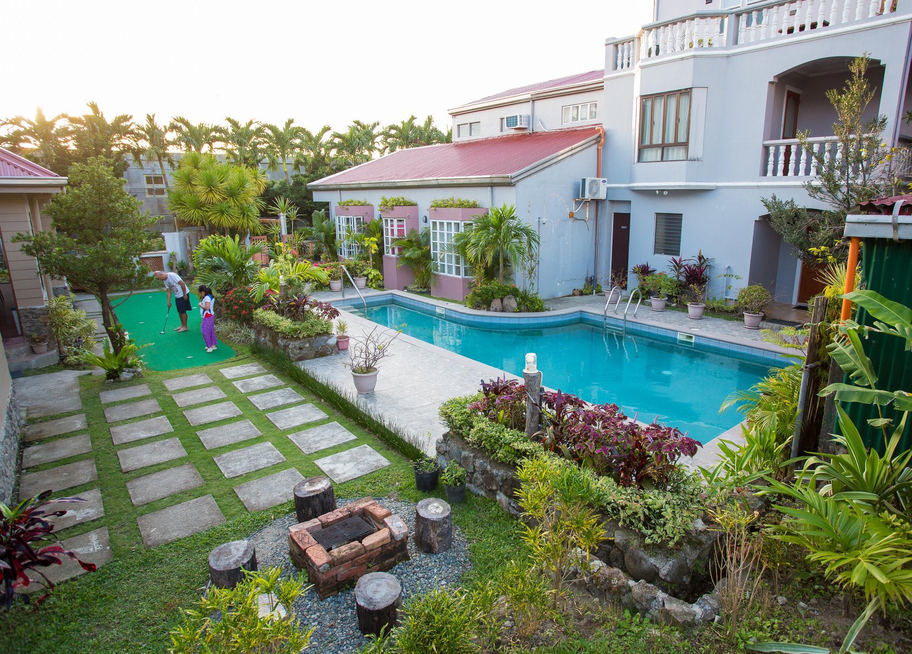 View of Villa de Babat in Batanes, Philippines