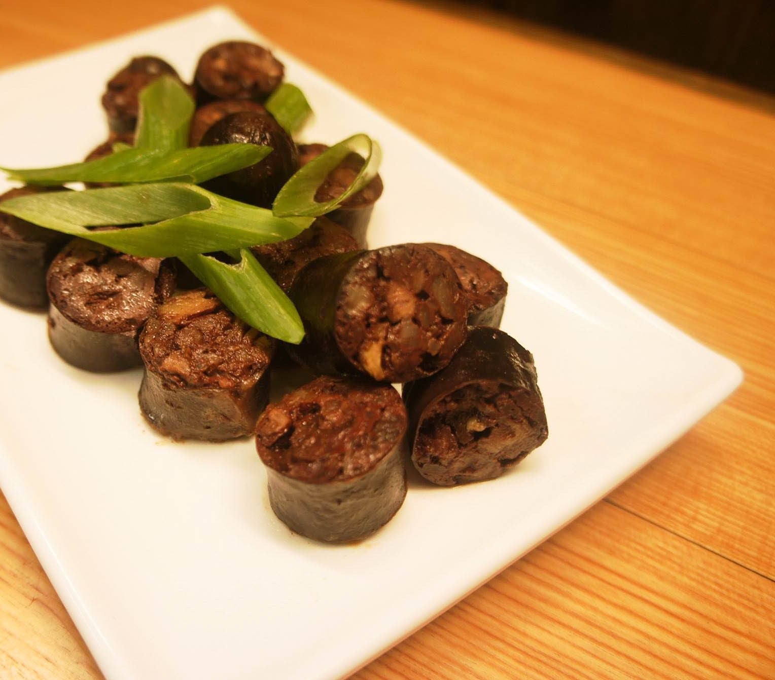 Pinuneg, sauteed Ibaloi sausages, is a traditional Cordilleran dish