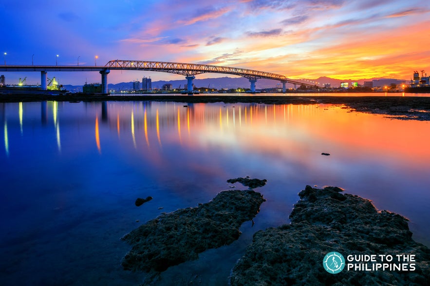 The Mactan-Mandaue Bridge, also known as  Sergio Osmeña Bridge The Mactan-Mandaue Bridge, also known as  Sergio Osmeña Bridge
