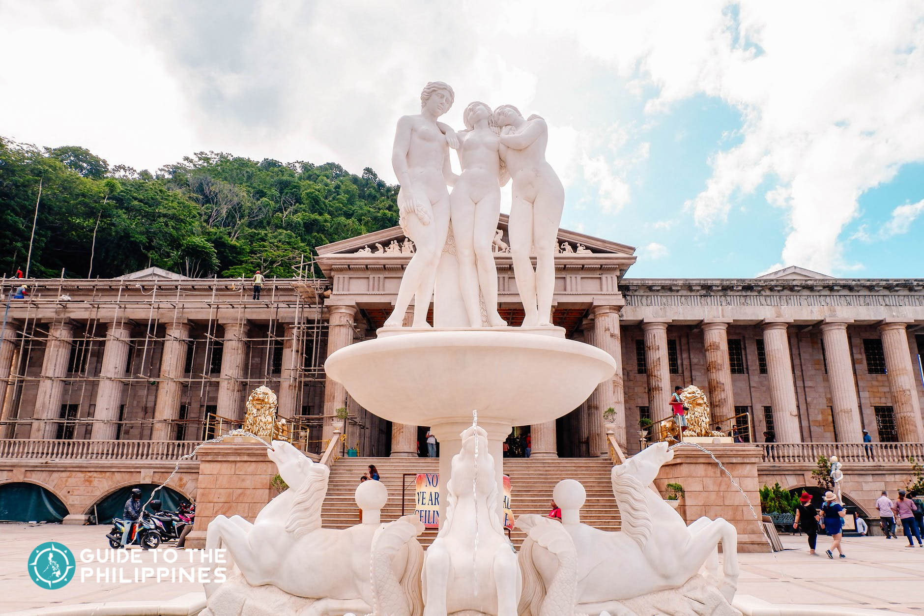 Fountain at Temple of Leah in Cebu, Philippines