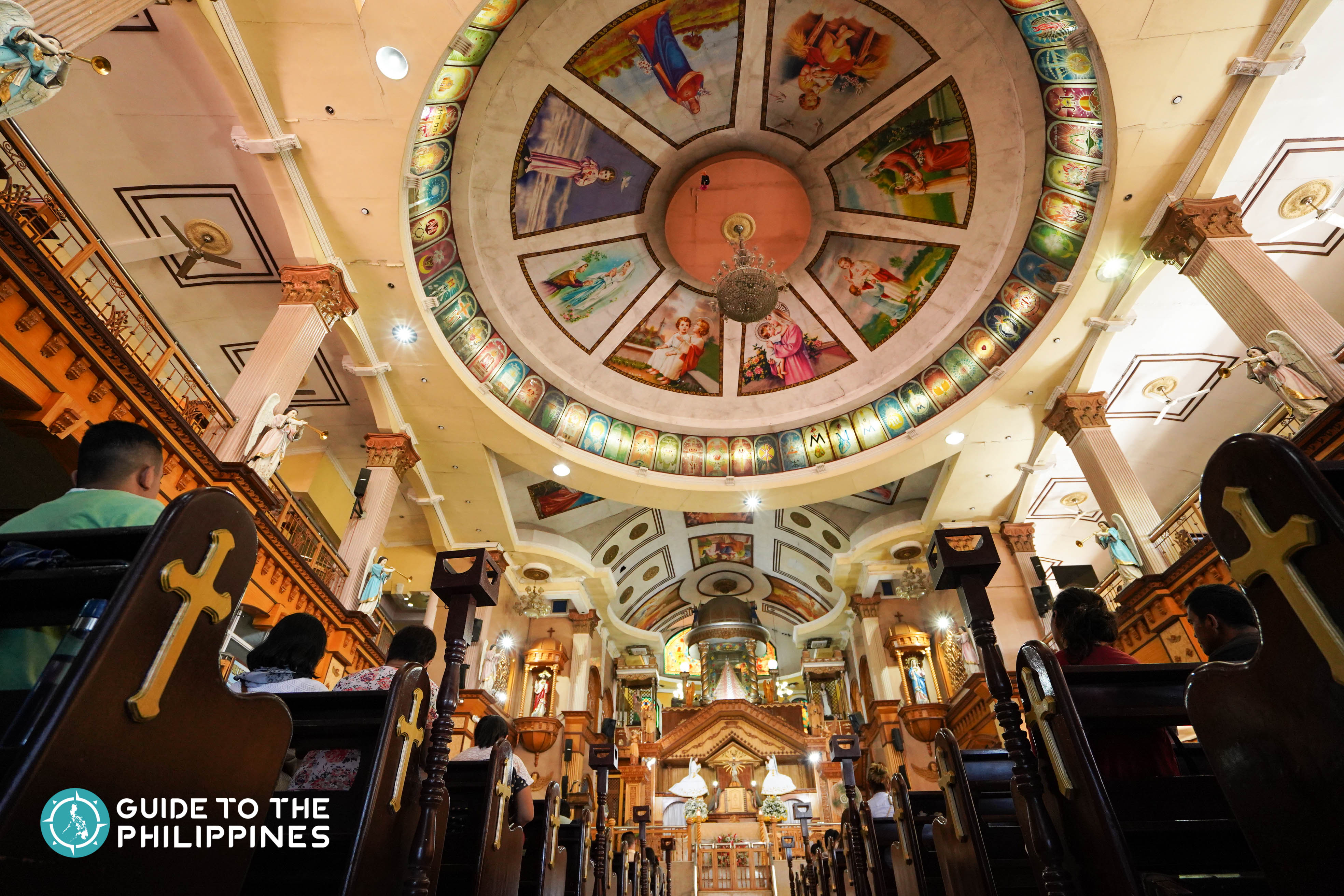 Inside the Simala Church in Sibonga, Cebu