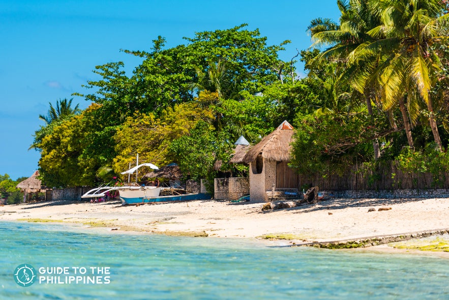 View at White Beach in Moalboal, Cebu View at White Beach in Moalboal, Cebu