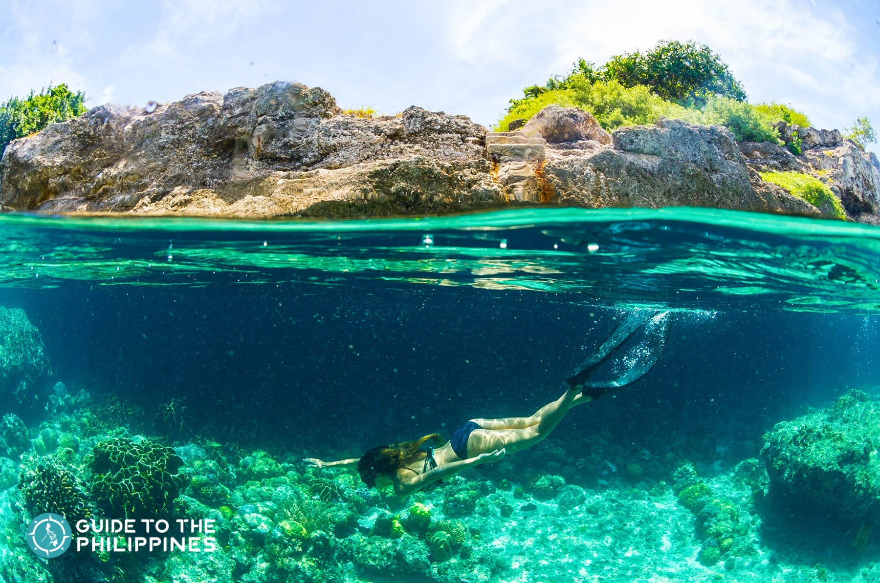 Diver at Pescador Island in Moalboal, Cebu