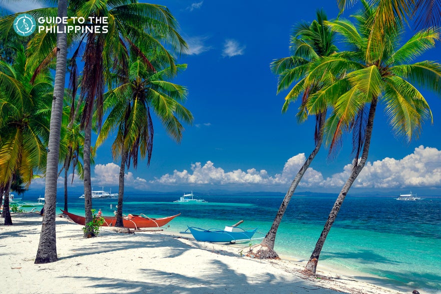 White beach in Malapascua Island White beach in Malapascua Island