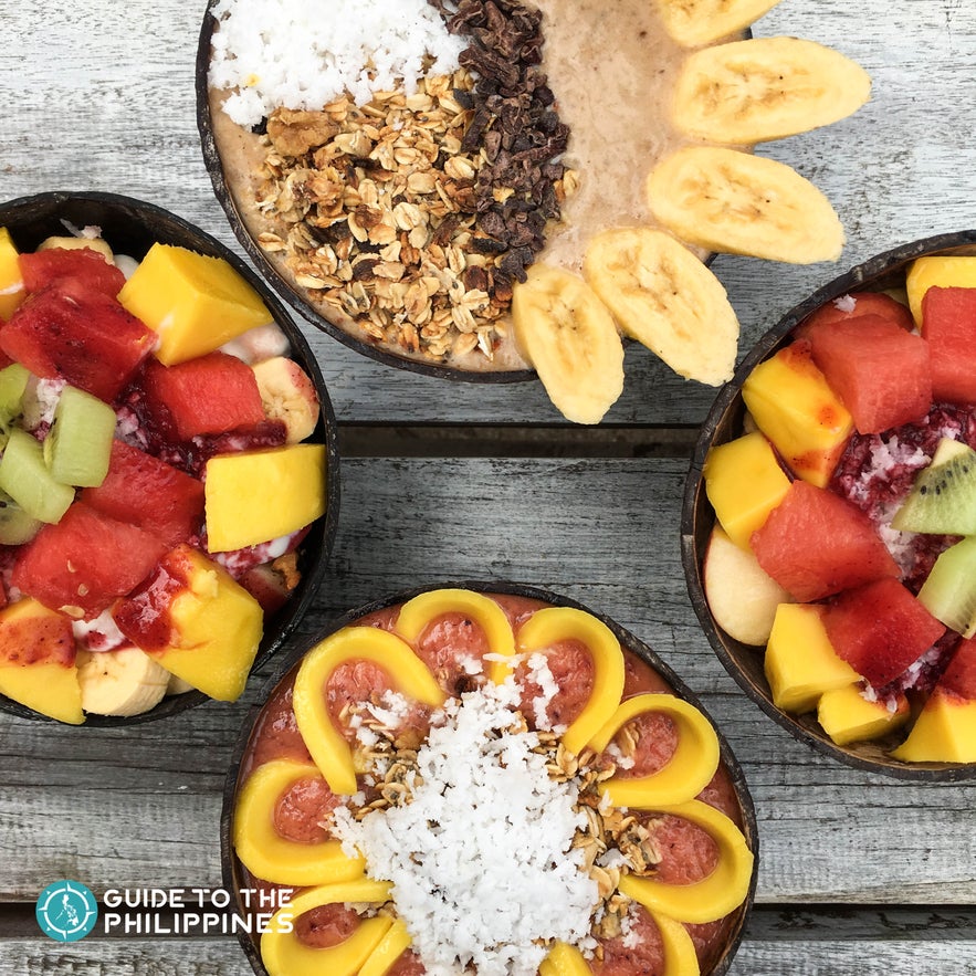 Smoothie bowl at Shaka Cafe in Siargao Island Smoothie bowl at Shaka Cafe in Siargao Island