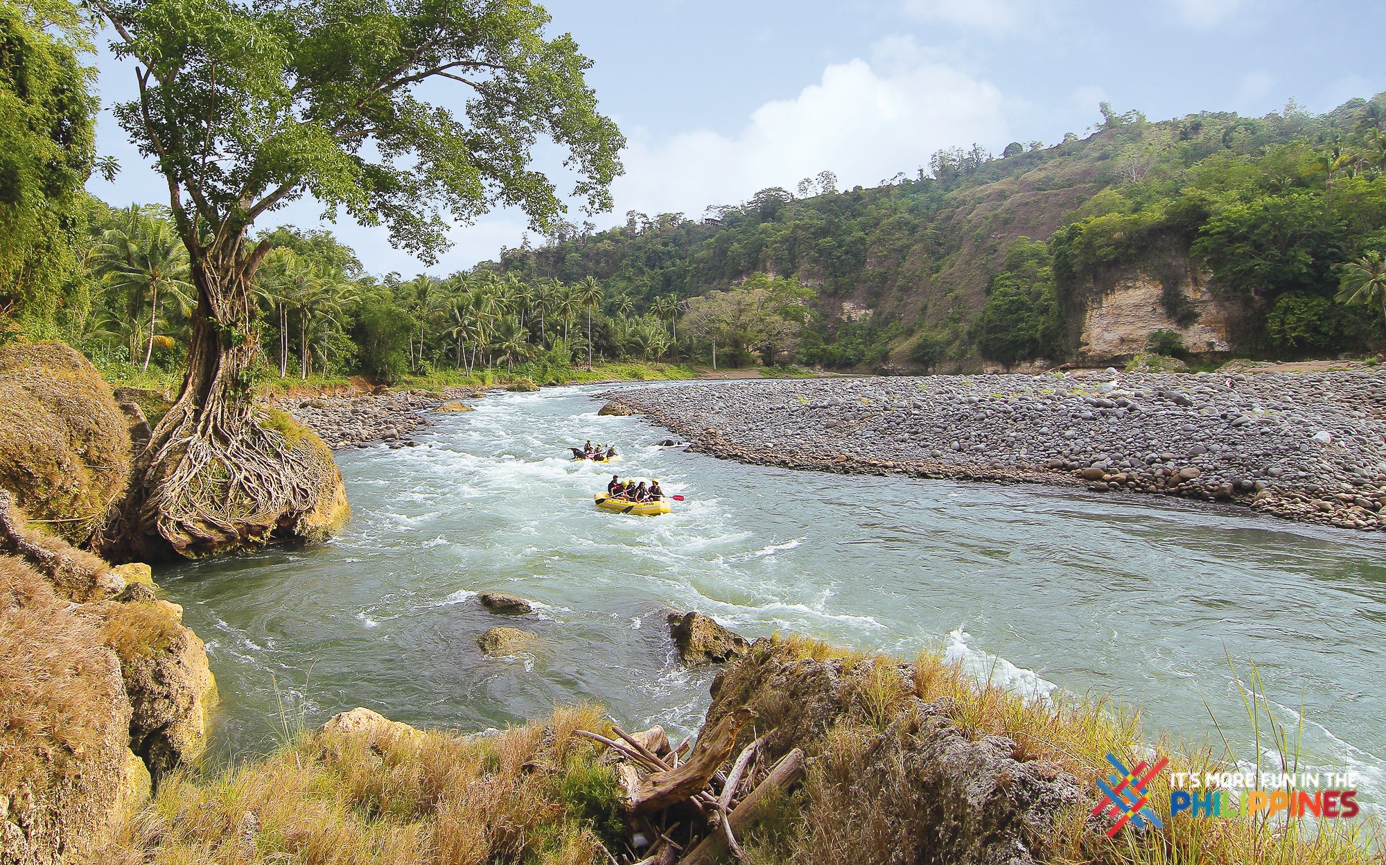 White water rafting in Cagayan River in Cagayan de Oro City.