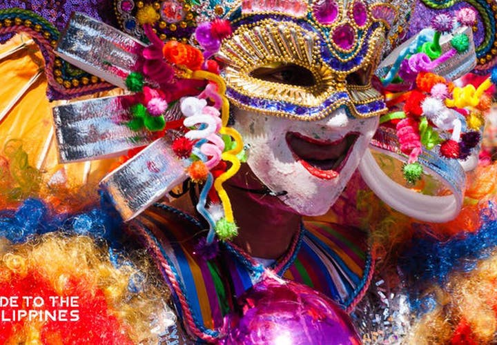Smiling mask at the Masskara Festival, Bacolod City.