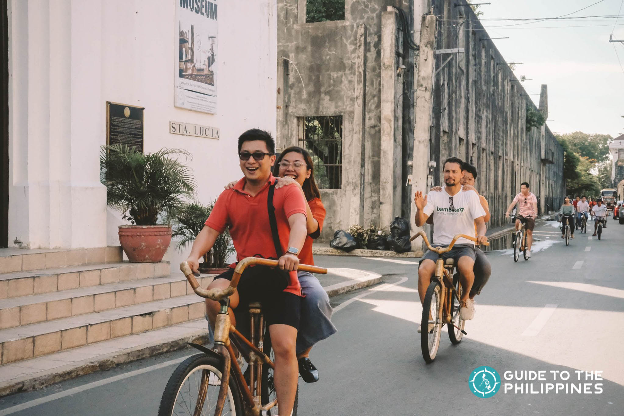 Bamboo bike tour in Intramuros, Manila