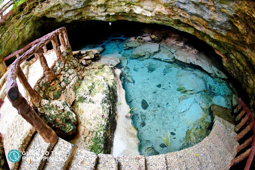 Clear waters inside Ogtong cave in Bantayan, Cebu Clear waters inside Ogtong cave in Bantayan, Cebu