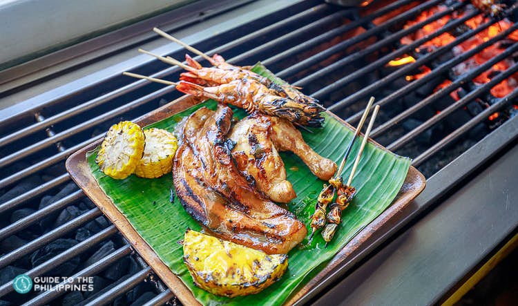 Freshly cooked chicken inasal