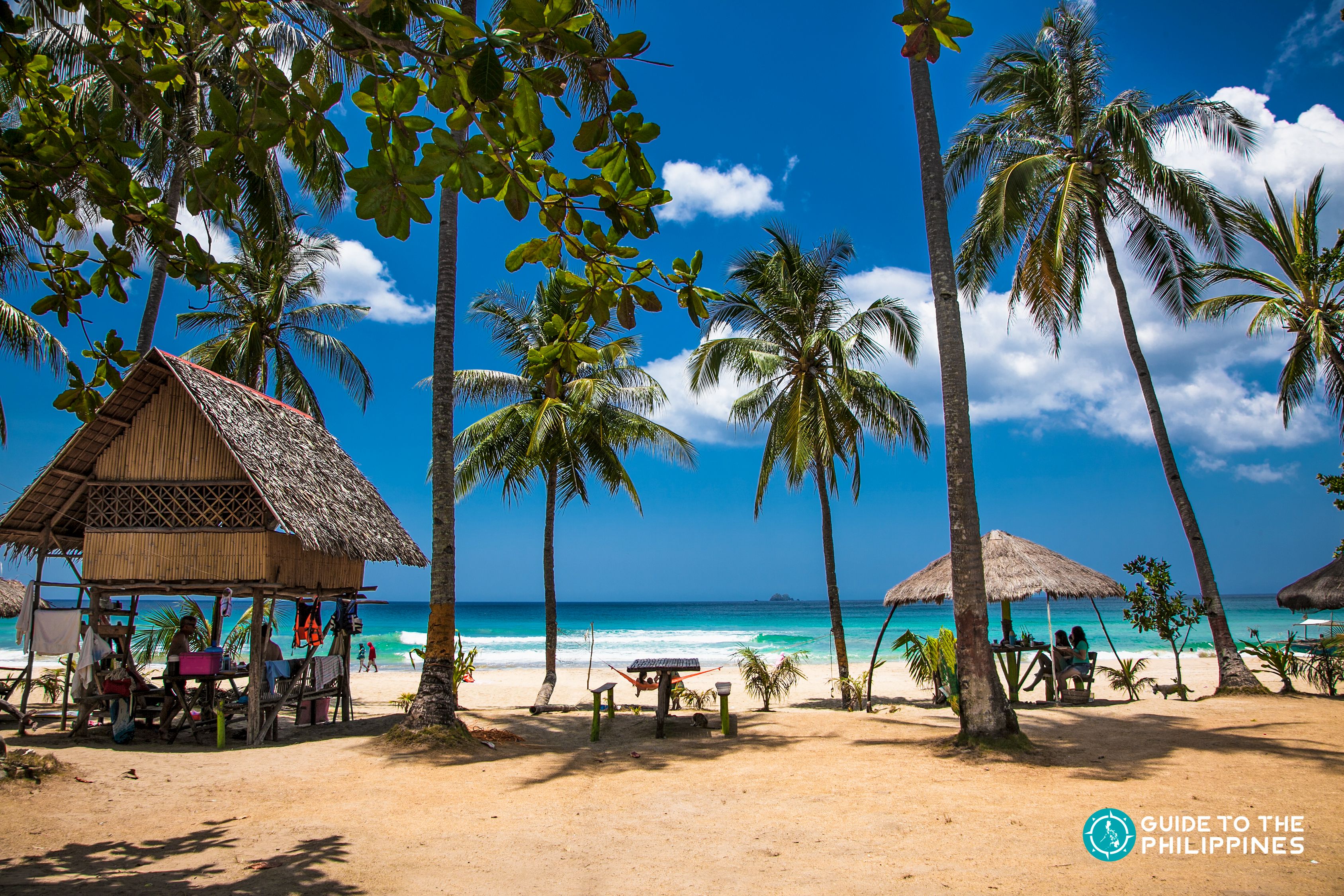 Cottages at Sabang Beach in Puerto Princesa, Palawan
