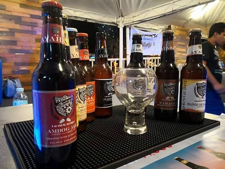 Bottles of beer at Palawe&ntilde;o Brewery