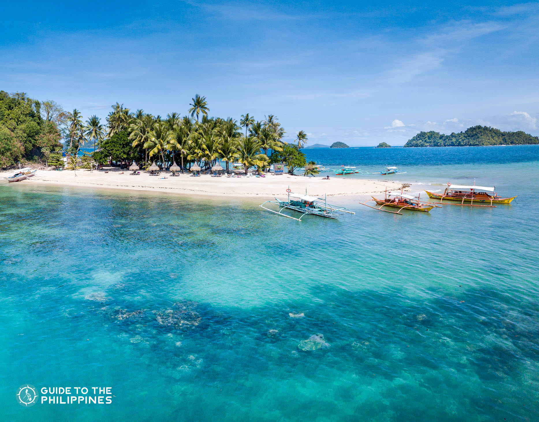 Island hopping in San Vicente, Palawan