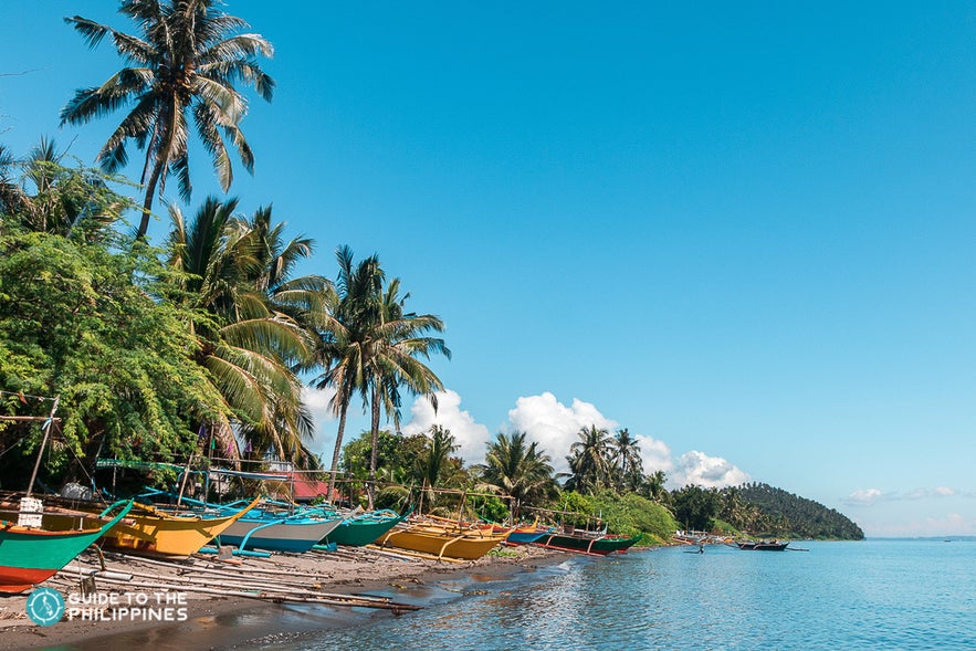 Boats for Island-hopping near Puerto Galera Boats for Island-hopping near Puerto Galera