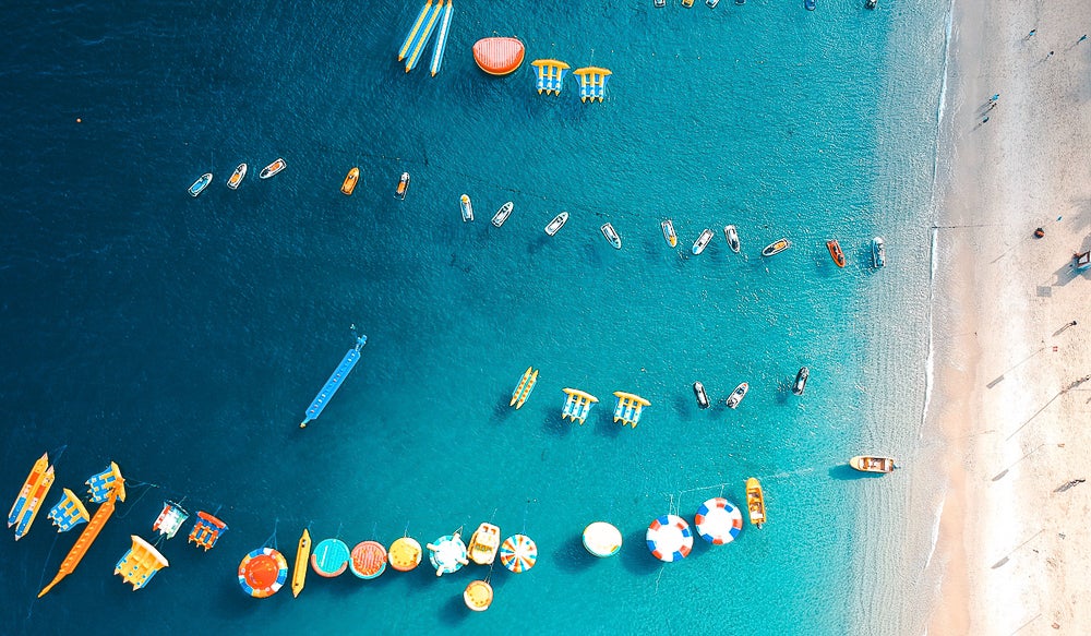 Activities at the white beach of Puerto Galera