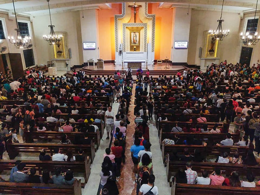 Ash Wednesday at the Guadalupe Church in Makati Ash Wednesday at the Guadalupe Church in Makati