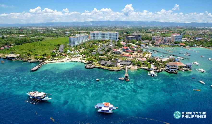 Aerial view of Mactan Island in Cebu, Philippines Aerial view of Mactan Island in Cebu, Philippines