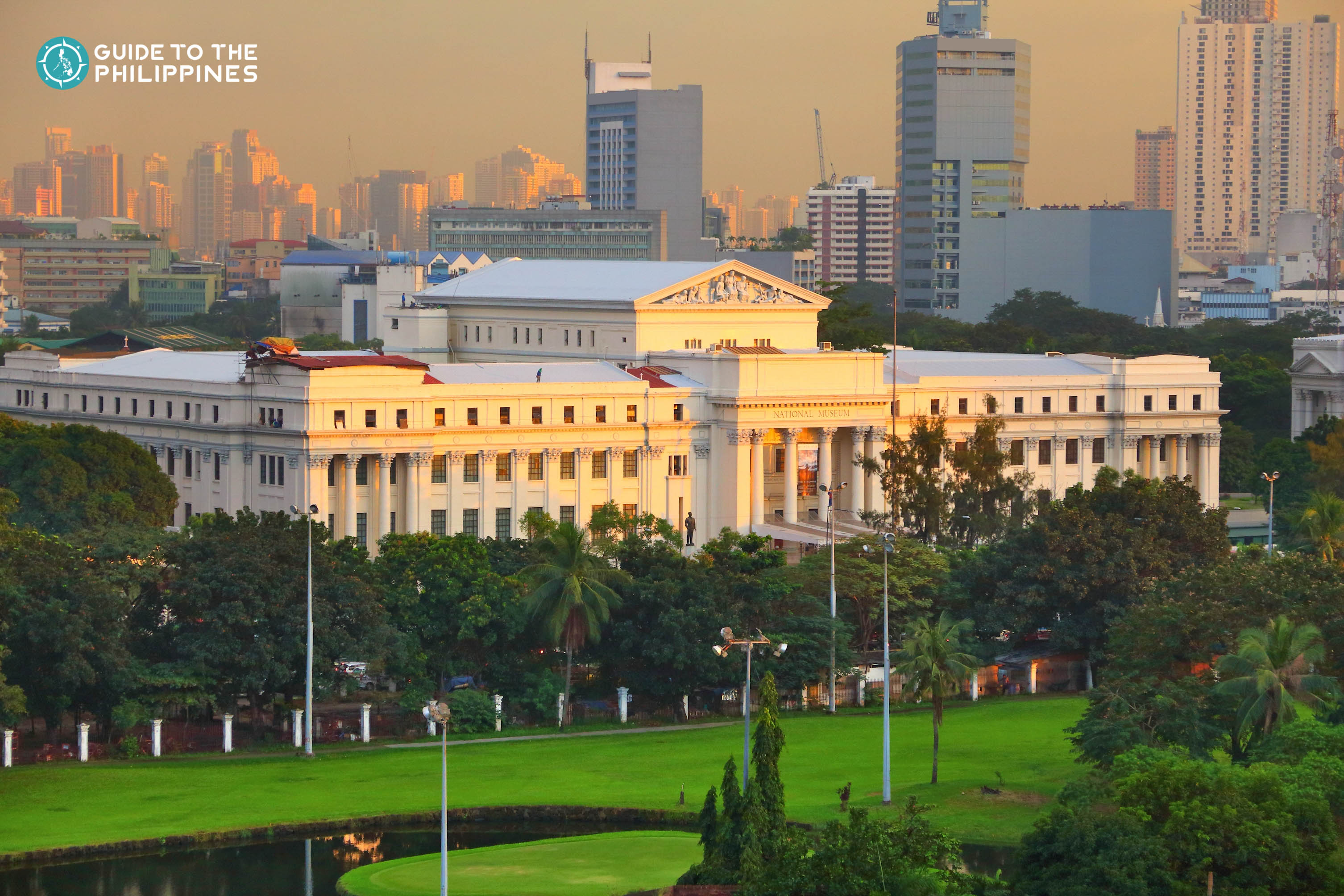 Aerial view of the National Museum of the Philippines in Manila