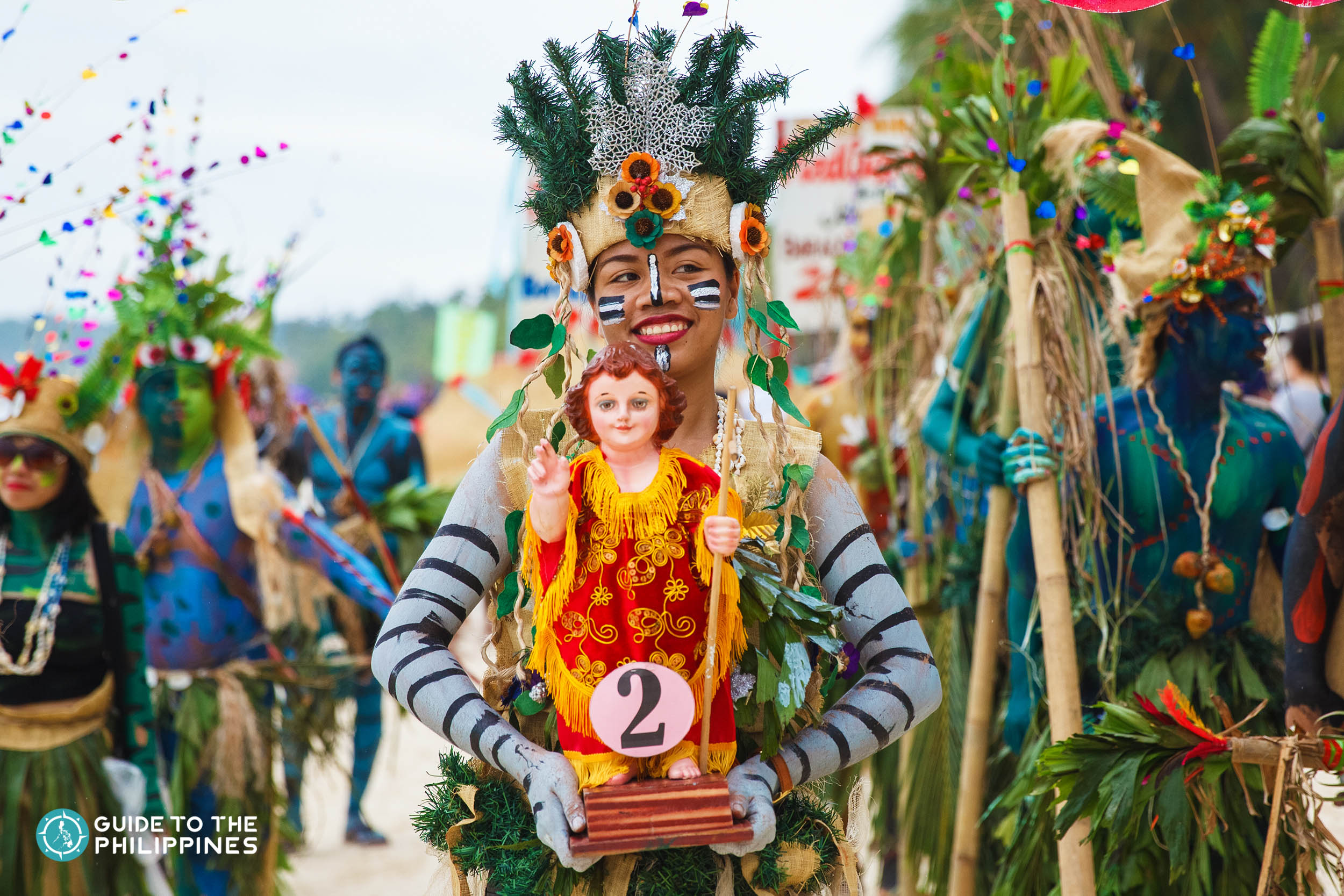 Colorful Kalibo Ati-Atihan Festival in Aklan, Philippines