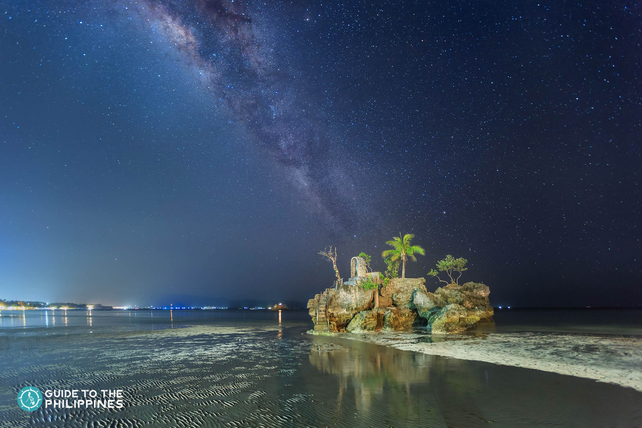 Starry night at Willy's Rock in Boracay, Aklan