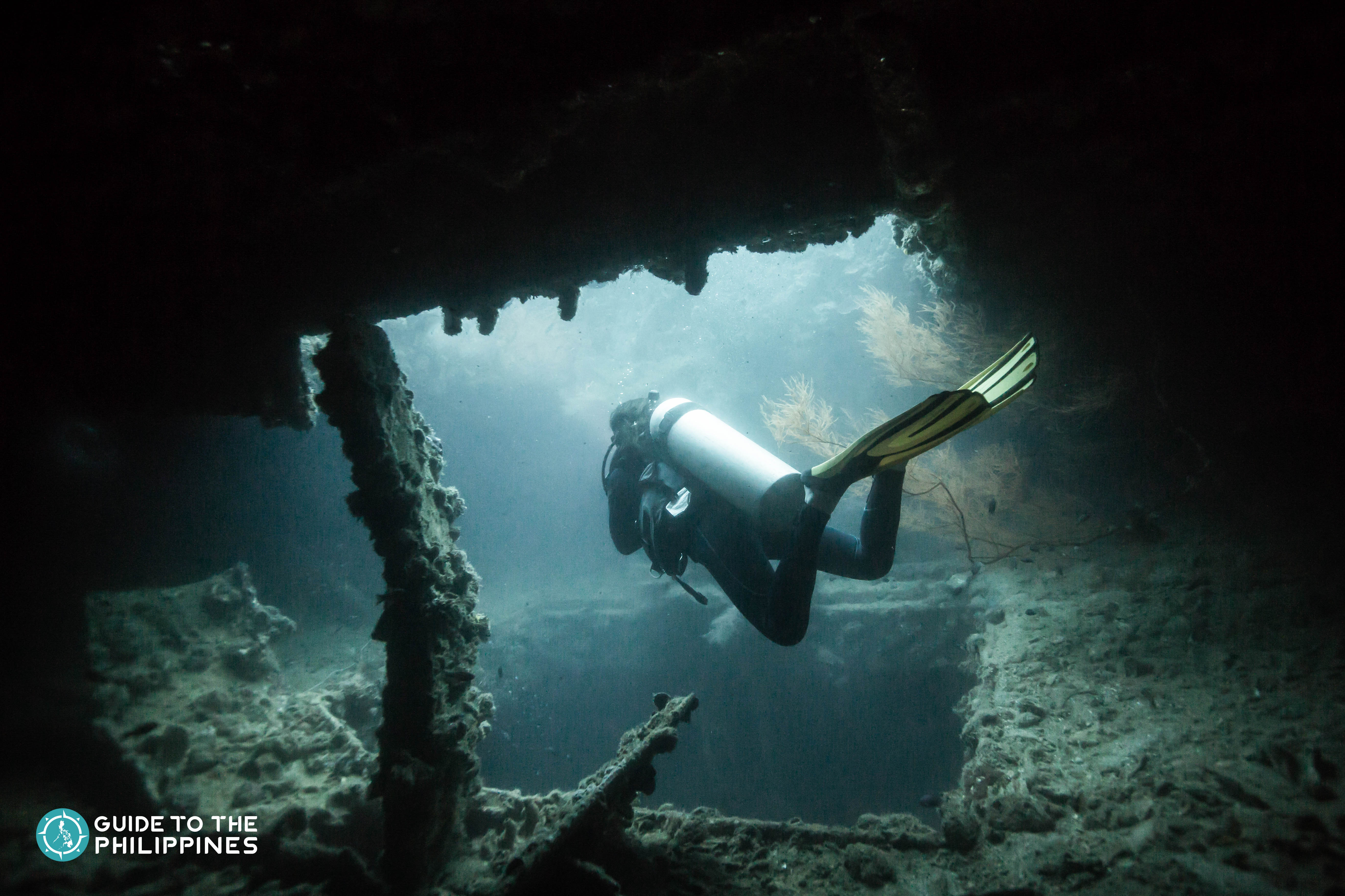 Wreck diving in Coron, Palawan