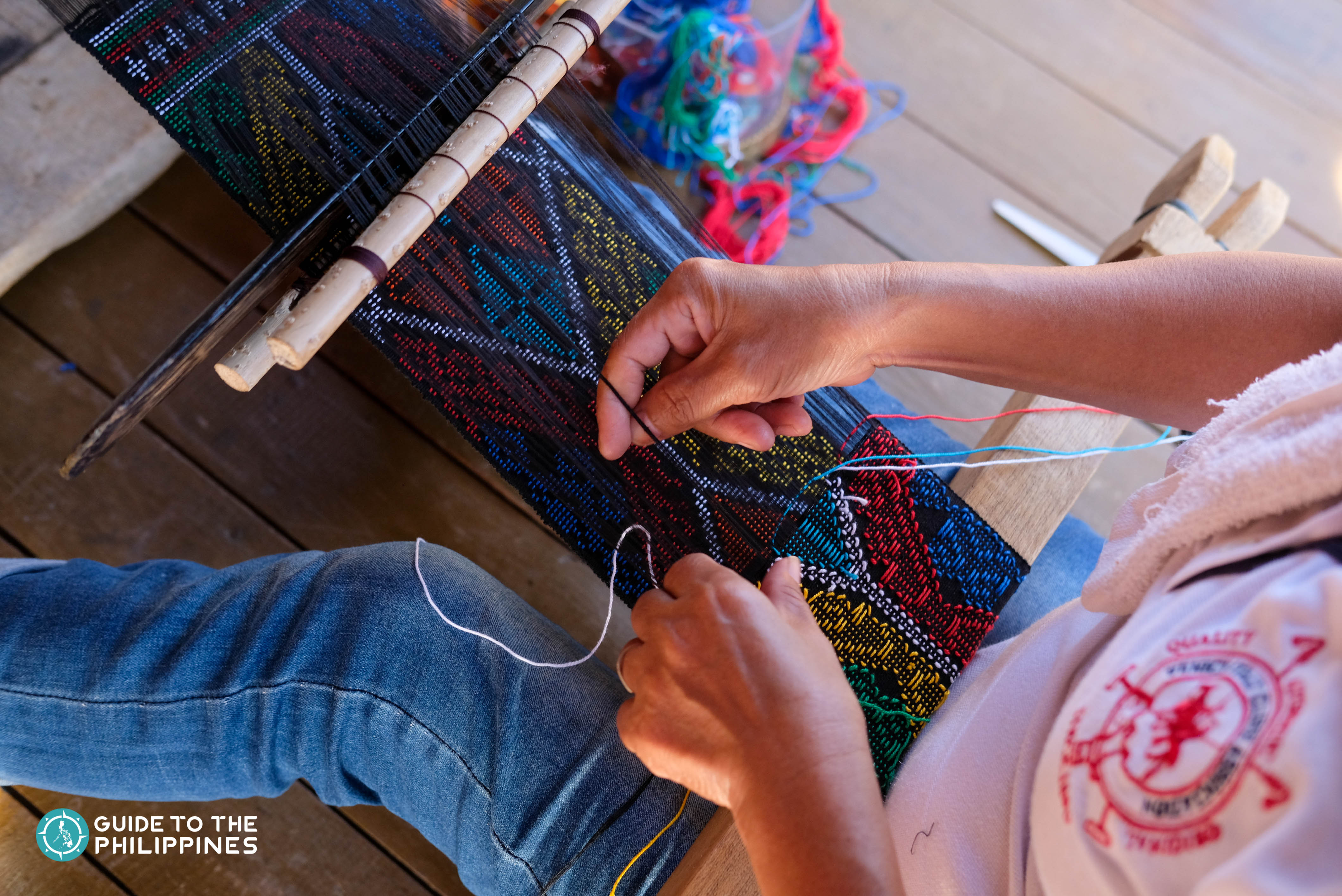 Local weavers at Yakan Weaving Village in Zamboanga City