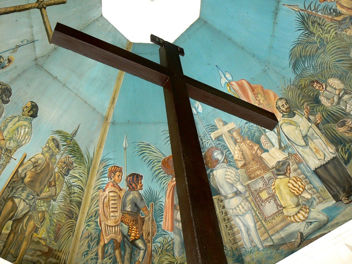 Inside photo of Magellan's Cross in Cebu