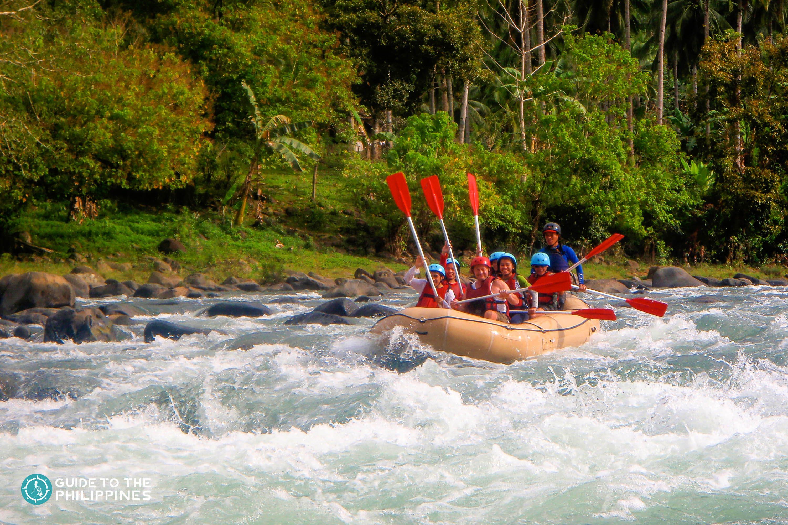 Whitewater rafting in Cagayan de Oro City.