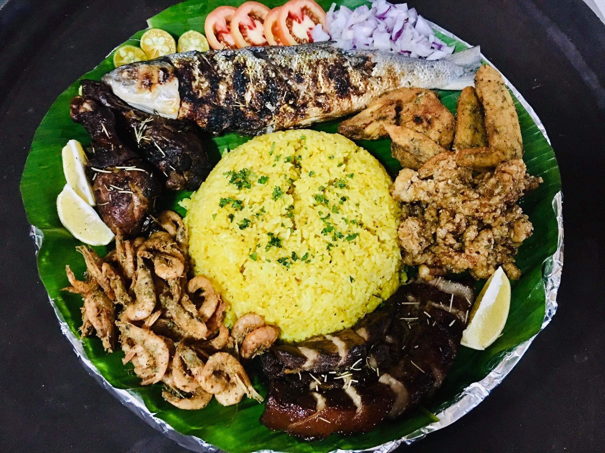 Seafood platter at Matutina's in Pangasinan